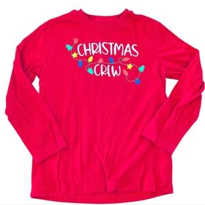 🍁2/$7🍁 HOLIDAY TIME Red Christmas Crew Long Sleeve Shirt